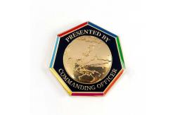 China Personalized Custom Brass Enamelled Custom Challenge Coins One Side with Design supplier