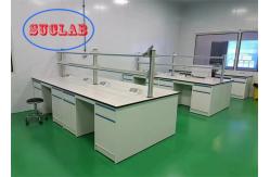 China Chemistry Lab Benches Price Equipped with DTC Rails and Customized Counter Tops supplier