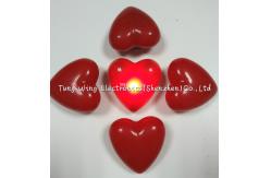China Heart Shaped Flashing LED Badges For Festival Items , Party Flashing Items supplier