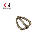 Triangle 28mm Copper Roller Buckle , Antiwear Pin Type Belt Buckle for sale