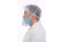 China Non Washable Single Elastic Disposable Beard Cover For Clean Environment supplier