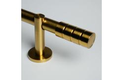China 28mm Modern No Drilling Plating Copper Curtain Finials supplier