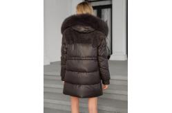 China Bio Down Coat Functionality Real Fox Fur Coat Machine Washable Care Instructions supplier