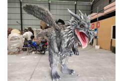 China Lighting Effects Animatronic Dragon Costume With Feather And Wings supplier