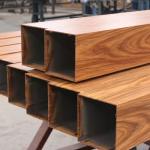 6063 Aluminium Box Rectangular Profile Wood Grain Square Aluminium Profile Aluminum Tube for sale