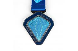 China Various Shapes Shining Glitter Medal With Ribbon Specialty Soft Enamel supplier
