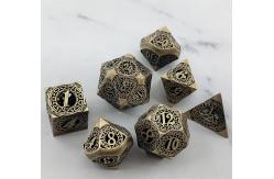 China Back To Metal Dice Set Kusalukono Multi Facial COC DND RPG Dice supplier