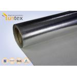 Aluminum Coated Heat Resistant Reflective Material 0.65mm 550C Welding Protection for sale