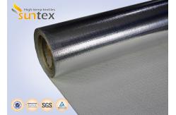 China 0.65mm 550°C Aluminum Coated Heat Reflective Welding Protection Material supplier