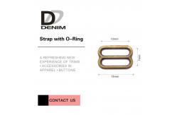 China Silver / DTM Bra Strap Adjuster , Metal Bra Strap Hooks Nickel Free supplier