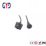 Flange Type 3 Pin Waterproof Panel Mount Connector Male Female for sale