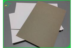 China 1.2mm Recyclable Greyboard With Laminate White Paper One Side For books supplier