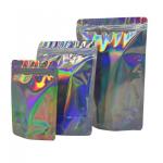 VMPET Holographic Stand Up Pouch Biodegradable Aluminum Foil Pouches for sale