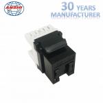 Press Fit PC Material CAT6 RJ45 Tool Free Keystone Jack for sale