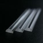 Heat Resistant Quartz Glass Rod Transparent Semi Round Specially Semicircular for sale