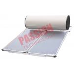 Blue Titanium Flat Plate Solar Water Heater Pressurized Copper Aluminum Material for sale