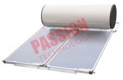 China Blue Titanium Flat Plate Solar Water Heater Pressurized Copper Aluminum Material supplier
