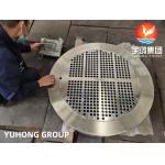ASTM A182 F304 Stainless Steel Heat Exchanger Tubesheet ورقة أنبوبية