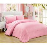 Sateen Stripe 4pcs Duvet Cover Set Polyester Cotton Bedding Set Twin Full Queen King size for sale