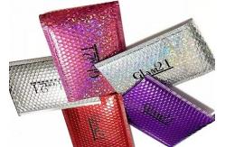 China Glamour Metallic Bubble Mailers Self Seal Closure Metallic Shipping Envelopes supplier