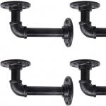 Nonstandard 5.1*3.5inch Rustic Wall Mounted DIY Pipe Shelf Brackets for sale