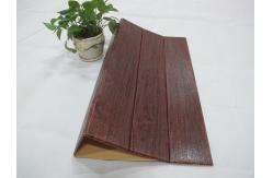 China Dark Wood Design mothproof 1.0cm thick 3D Foam Wall Stickers supplier