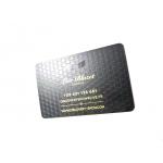 Deep Etching Logo Metal Membership Card With Debossed Texture