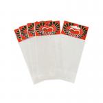 Hang Top Clear Resealable Cello Opp Header Bag For Gift Jewelry Customized Size for sale