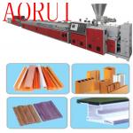 Smooth PP / PE WPC Plastic Profile Conical twin-screw for Ceiling
