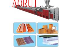 China Smooth PP / PE WPC Plastic Profile Conical twin-screw for Ceiling supplier
