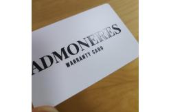 China Gloss Uv PVC Business Cards Matte Black Silkscreen Printing supplier