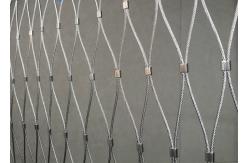 China 25*25mm Balustrade Cable Mesh , 316 Stainless Steel Rope Mesh Non Rusting supplier