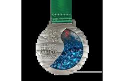 China Flow Glitter Medals Globe Medal Design Round Shape With Arcylic Box supplier