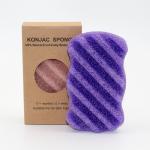 Royal Blue Pink Clay Body Konjac Sponge Super Soft Exfoliating Bath Sponge for sale