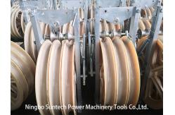 China 660mm MC Nylon Overhead Line Cable Conductor Stringing Blocks Pulley supplier