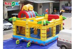 China Animals Combo Kids 5.5x5x4.4m Inflatable Bounce House With Slide supplier