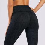customizable Jacquard Fabric Womens Fitness Pants Slimming Gym Leggings