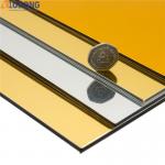 1550mm Width Mirror Finished Aluminum Panel With PE Surface Coating for sale