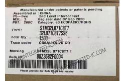 China Microcontroller MCU STM32L071C8T7 Up To 32MHz STM32 Ultra Low Power MCU LQFP-48 supplier