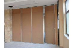 China Acoustic Folding System Sliding Partition Walls For Classroom Fabric Surface Aluminium Frame supplier