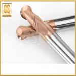 OEM 2 3 4 Flute Solid Carbide Ball Nose End Mills For Contour Milling for sale