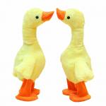Realistic 30cm Velvet Small Yellow Duck Stuffed Animal for sale