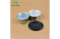 China Custom Metal Ring Pull Cannabis Tin Packaging Empty Tuna Fish Tin Can supplier