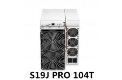 China S19j PRO 104T 3250w Antminer Bitcoin Miner 128MB DDR5 ASIC Mining Machine supplier