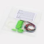 Steel Tube Type Fiber Optic PLC Splitter 0.9mm 1×8 for sale