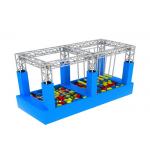 American Inflatable Sports Games / Kids Game Ninja Warrior Obstacle Course Trampoline for sale