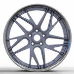 BBF23 BENZ BMW AUDI Cheap Deep Dish Forged 2 Piece Wheels Silver Rims for sale