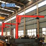 Electric Hoist Pillar Mounted Jib Crane 3 Ton / 5 Ton Standing Floor Column Mounted for sale