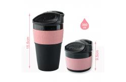China Biodegradable Reusable 12OZ Collapsible Silicone Coffee Cup supplier
