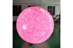 China Hot selling inflatable helium balloon PVC white with logo and led light supplier
